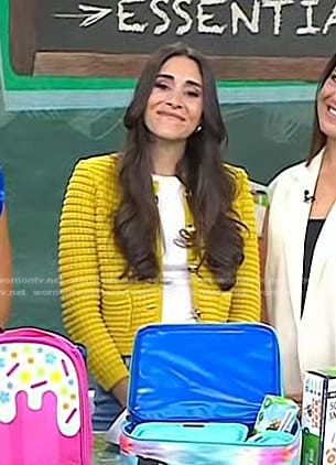Christin O’Connor’s yellow cardigan on Today