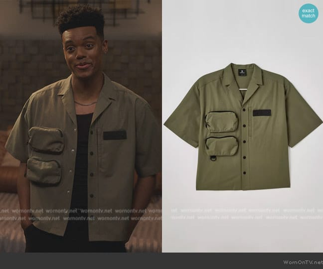 Magnlens Cashio Nylon Cargo Shirt worn by Will Smith (Jabari Banks) on Bel-Air