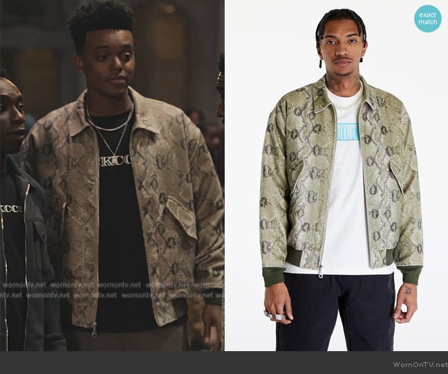 Pleasures Rattle Flight Jacket worn by Will Smith (Jabari Banks) on Bel-Air