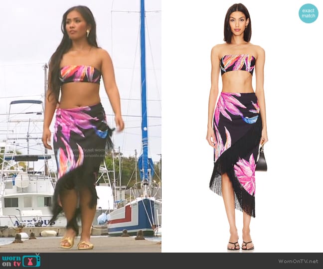 Revolve x Rococo Sand Margo Bandeau worn by Jenn Tran on The Bachelorette