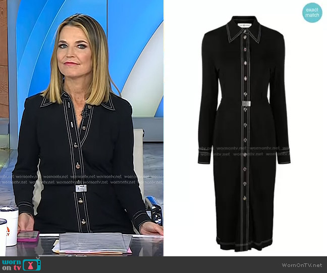 Tory Burch Jersey Knit Polo Dress worn by Savannah Guthrie on Today