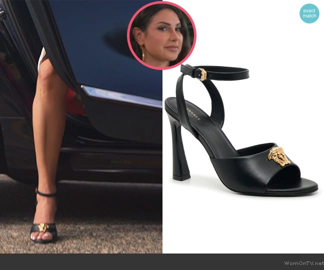 Versace Emblem Sandal worn by Jennifer Aydin on The Real Housewives of New Jersey