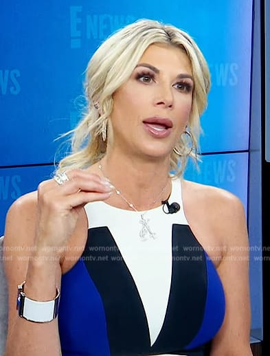 Alexis Bellino’s colorblock dress on E! News