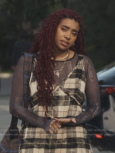 Amira’s plaid dress on Bel-Air