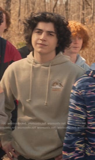 Anthony’s green hoodie on Cobra Kai