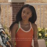 Ashley’s orange swimsuit on Bel-Air