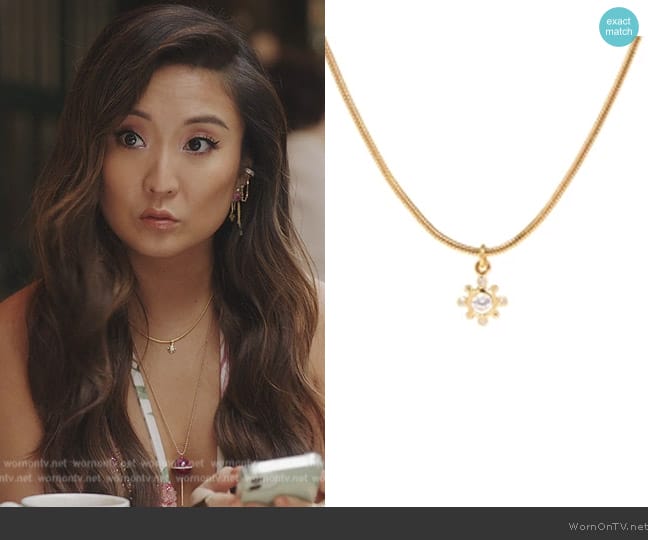 Boneur Paris Helios Necklace worn by Mindy Chen (Ashley Park) on Emily in Paris