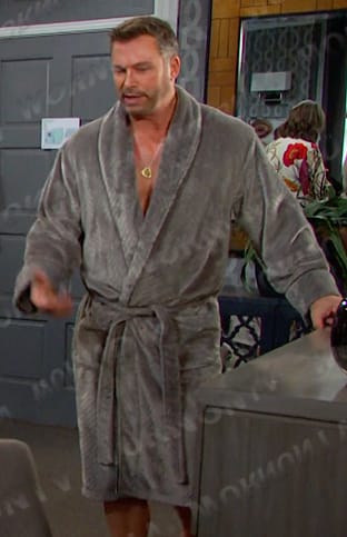 Brady’s grey robe on Days of our Lives
