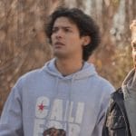 Miguel’s California print hoodie on Cobra Kai