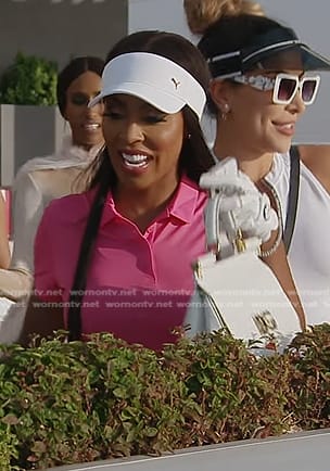 Caroline’s white golf visor on The Real Housewives of Dubai