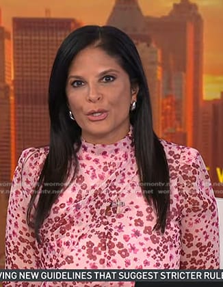 Darlene’s pink floral dress on Today