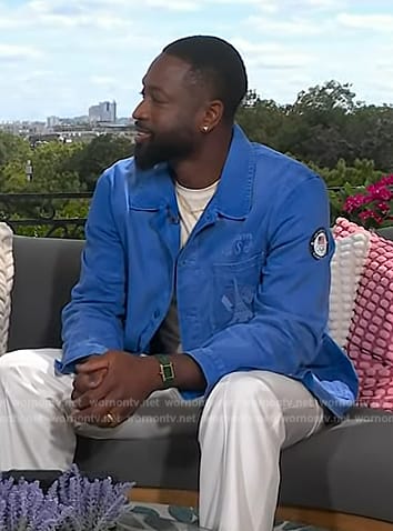Dwane Wade’s blue embroidered jacket by Today