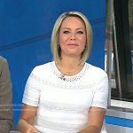 Dylan’s white pointelle knit dress on Today