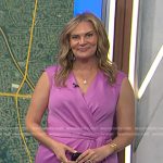 Emily’s purple belted wrap dress on Today