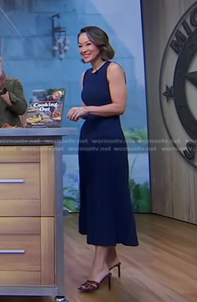 Eva’s brown heel sandals on Good Morning America