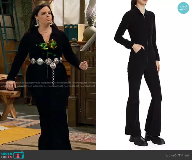 We The Free Jayde Long-Sleeve Corduroy Jumpsuit worn by Lou Hockhauser (Miranda May) on Bunkd