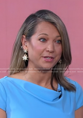 Ginger’s sunburst earrings on Good Morning America