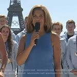 Hoda’s blue cutout sleeveless dress on Today