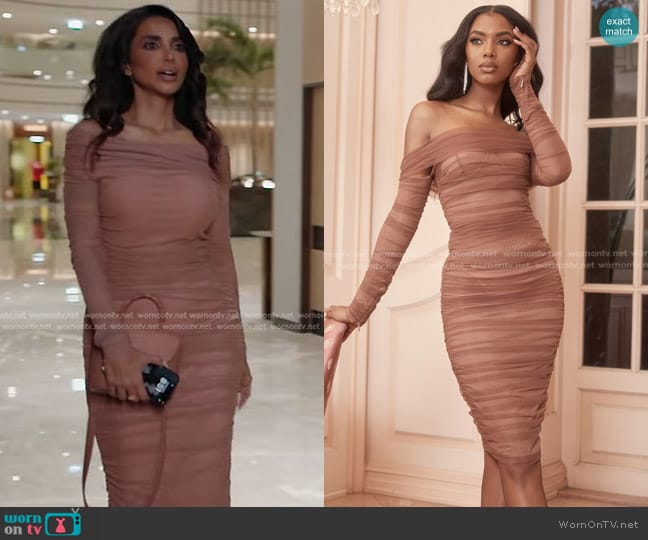 House of CB Anais Dress worn by Sara Al Madani (Sara Al Madani) on The Real Housewives of Dubai