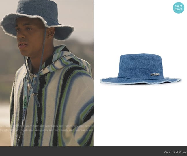 Artichaut bucket hat Jacquemus worn by Will Smith (Jabari Banks) on Bel-Air