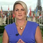 Jamie Yuccas’s purple wrap dress on CBS Mornings