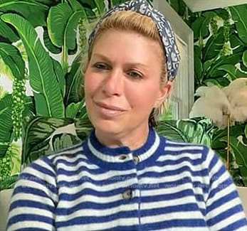 Jill’s blue striped cardigan on Today