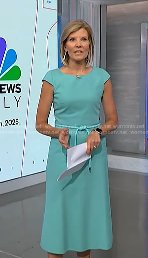 Kate’s blue belted dress on NBC News Daily