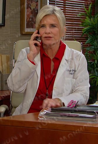 Kayla’s red shirtdress on Days of our Lives