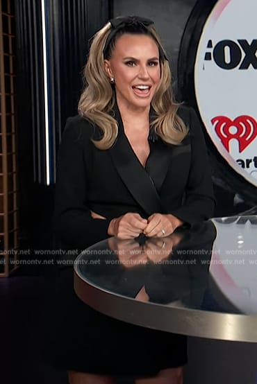 Keltie’s black cutout blazer dress on E! News