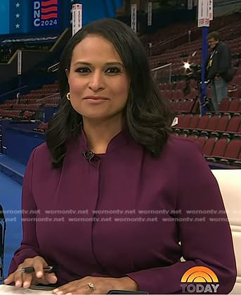 Kristen’s purple dress on Today