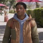 Lando’s colorblock quilted jacket on All American Homecoming