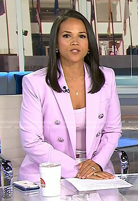 Laura’s pink double breasted blazer on Today