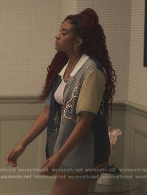Amira’s embroidered shirt on Bel-Air