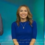 Lori’s blue tie waist dress on Good Morning America