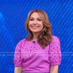Lori’s pink eyelet blouse on Good Morning America