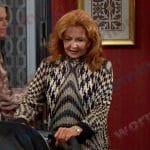 Maggie’s houndstooth print dress on Days of our Lives