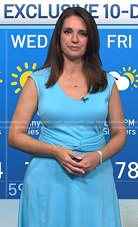 Maria’s blue twist-front dress on Today