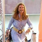Maria Shriver’s blue striped shirtdress on Today