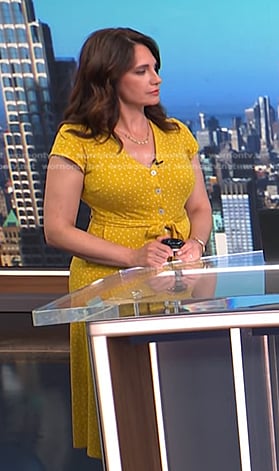 Maria’s yellow polka dot dress on Today