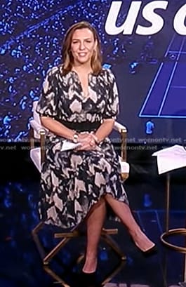 Mary’s abstract print dress on Good Morning America