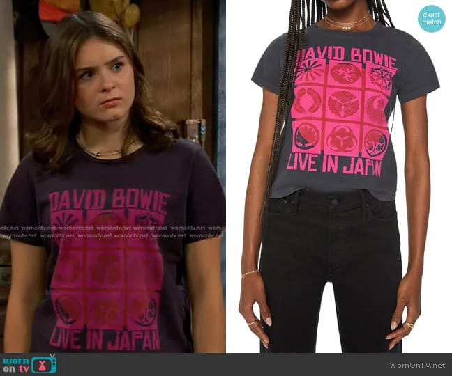 Mother Cotton T-Shirt in Bowie Live In Japan worn by Winnie Webber (Shiloh Verrico) on Bunkd