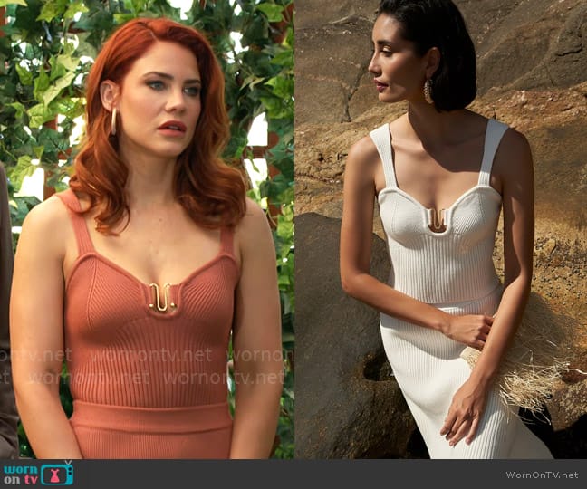 Paola Bernardi Brenda Top worn by Sally Spectra (Courtney Hope) on The Young and the Restless