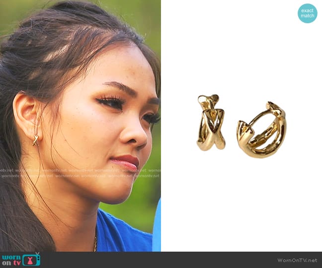 Robyn Rhodes Presley Earrings worn by Jenn Tran on The Bachelorette