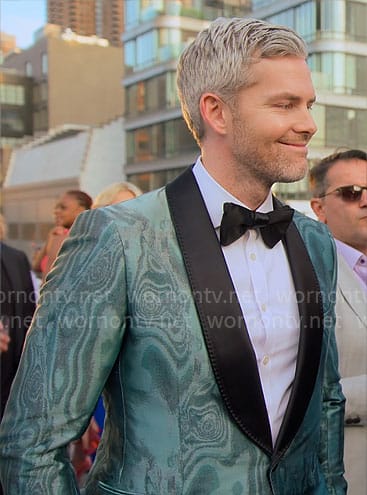 Ryan’s iridescent jacket on Owning Manhattan