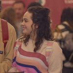 Samantha’s swirl embroidered sweatshirt on Cobra Kai