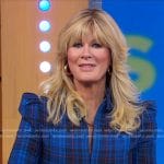 Sandra Lee’s blue plaid dress on Good Morning America