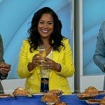 Sheinelle’s yellow blazer and jeans on Today