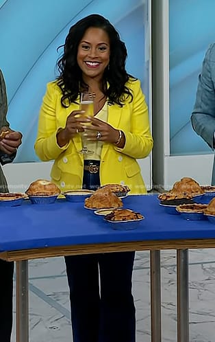 Sheinelle’s yellow blazer and jeans on Today