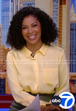 Shirleen’s yellow button down shirt on Good Morning America