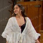 Sophia’s black swimsuit and cover-up on Days of our Lives